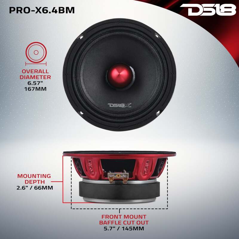 DS18 Speaker and Tweeter Package - PRO-X6.4BMPK - view 3