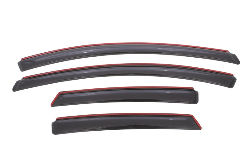 AVS Ventvisor In-Channel Front & Rear Window Deflectors 4pc for 2012-2018 Ford Focus - Smoke