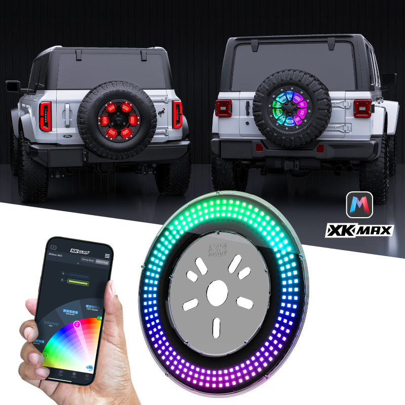 XKGLOW XKmax RGBW 5th Wheel Light for Ford Bronco - MX-5WHEELB