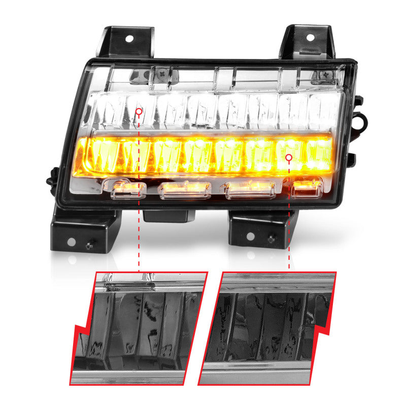 ANZO Full LED Sequential Fender Lights, Chrome - 2018-2025 Jeep Wrangler (For Sport, Sport S model halogen fender lights) - ANZO part 511086 view 3