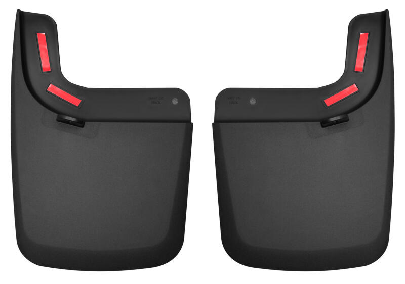 Husky Liners Custom-Molded Mud Guards - 17 Ford F-250 Super Duty / F-350 Super Duty Rear Mud Guards (w/ Flares) Black