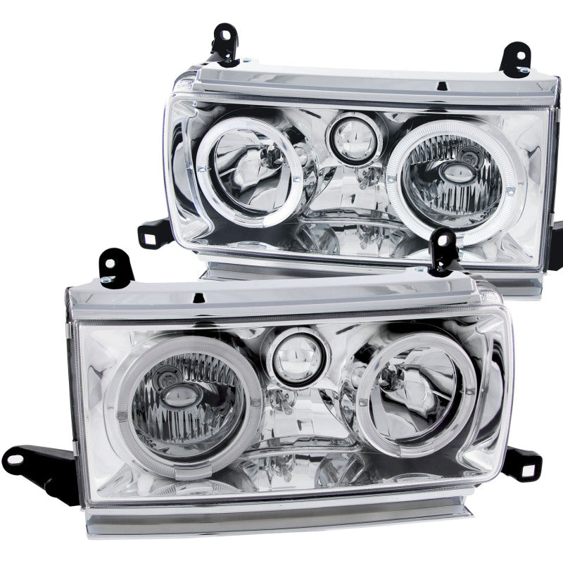 ANZO Crystal Halo Headlights, Chrome - 1991-1994 Toyota Land Cruiser - ANZO part 111092