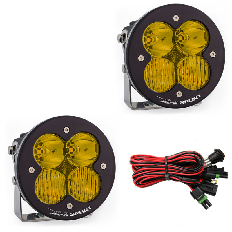 Baja Designs XL Pro, XL Sport & XL80 LED Light Pods - XL-R Sport Pair Driving/Combo - Amber (part 577813)