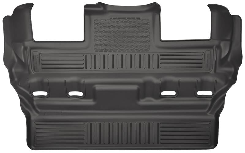 Husky Liners WeatherBeater Floor Liners - Chevy Tahoe/Suburban, GMC Yukon & Cadillac Escalade - 2015 GM Escalade/Tahoe/Yukon WeatherBeater Black 3rd Seat (Bucket 2nd) Floor Liner (part 19301)