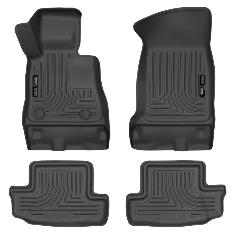 Husky Liners WeatherBeater Floor Liners - Chevy, GMC, Buick & Cadillac - 16-17 Chevy Camaro WeatherBeater Front and Second Row Black Floor Liners (part 99121)