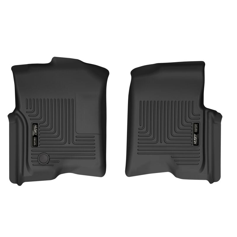 Husky Liners X-act Contour Floor Liners - Ford F-150 - 04-08 Ford F-150 SuperCrew Cab X-act Contour Front Floor Liner (Black) (part 55901)