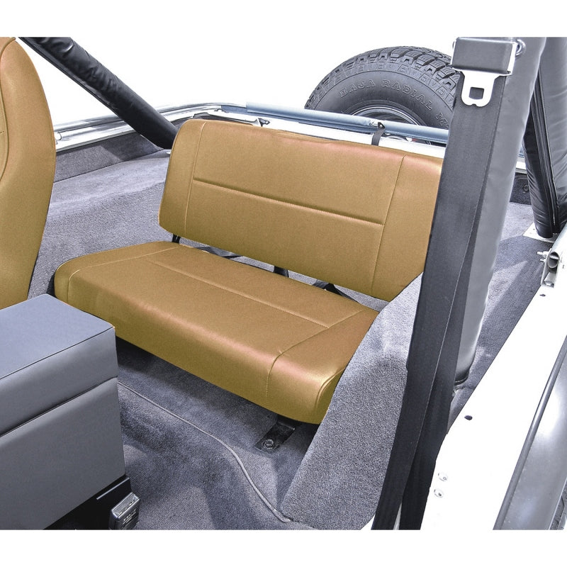 Rugged Ridge Fixed Rear Seat Tan for 1955-1995 Jeep CJ/Jeep Wrangler - view 2