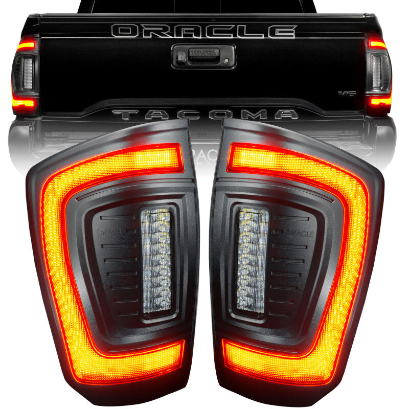 ORACLE Lighting 2016-2023 Gen 3 Toyota Tacoma Flush Style LED Tail Lights - 5911-504