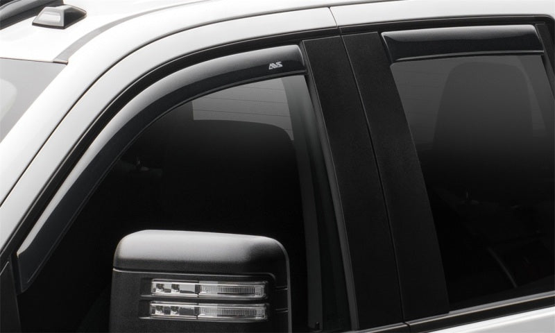 AVS Ventvisor In-Channel 4pc for 2019 Chevy Silverado 1500 Crew Cab Pickup - Smoke - view 3