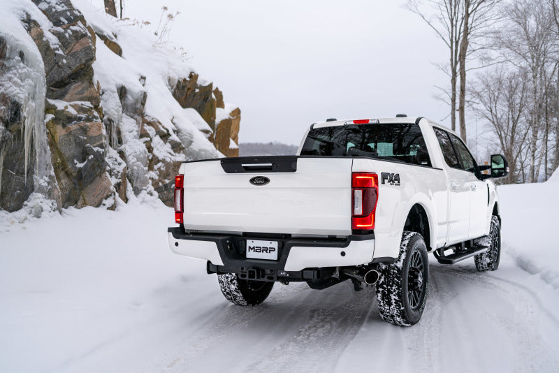 MBRP ARMOR BLK Cat-Back Exhaust - 2017+ Ford F-250/F-350 Gas 6.2L/6.8L/7.3L - MBRP part S5247BLK view 7
