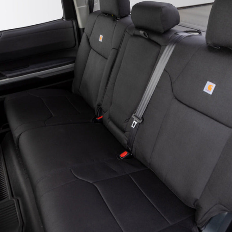 Covercraft 14-18 Chevrolet Silverado Carhartt PrecisionFit Custom Second Row Seat Covers - Black - GTC1241COBK - view 3