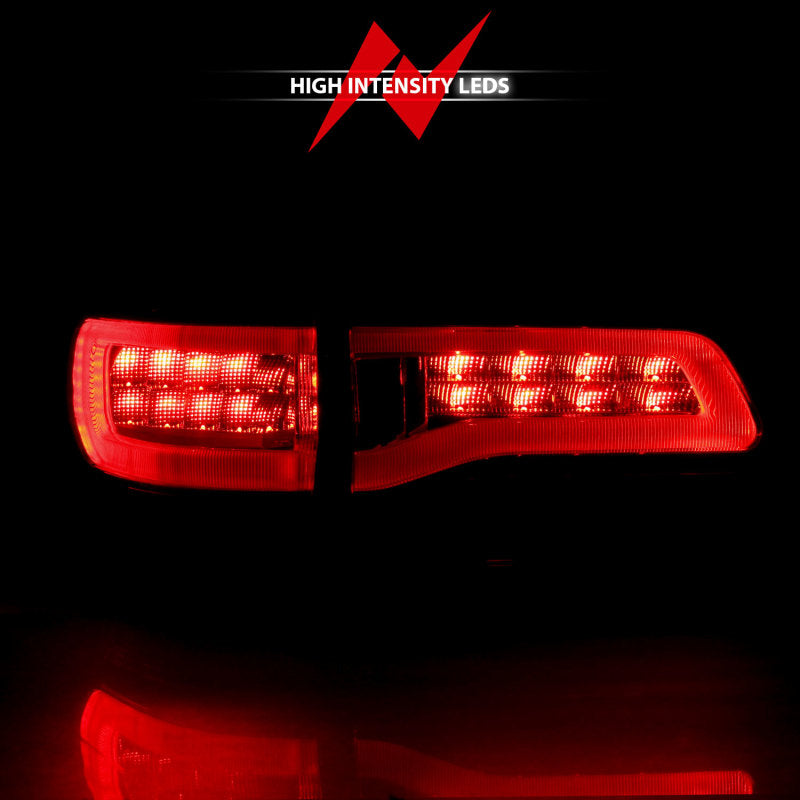 ANZO LED Tail Lights, Red/Clear Lens, Black Trim - 2014-2022 Jeep Grand Cherokee - ANZO part 311268 view 6