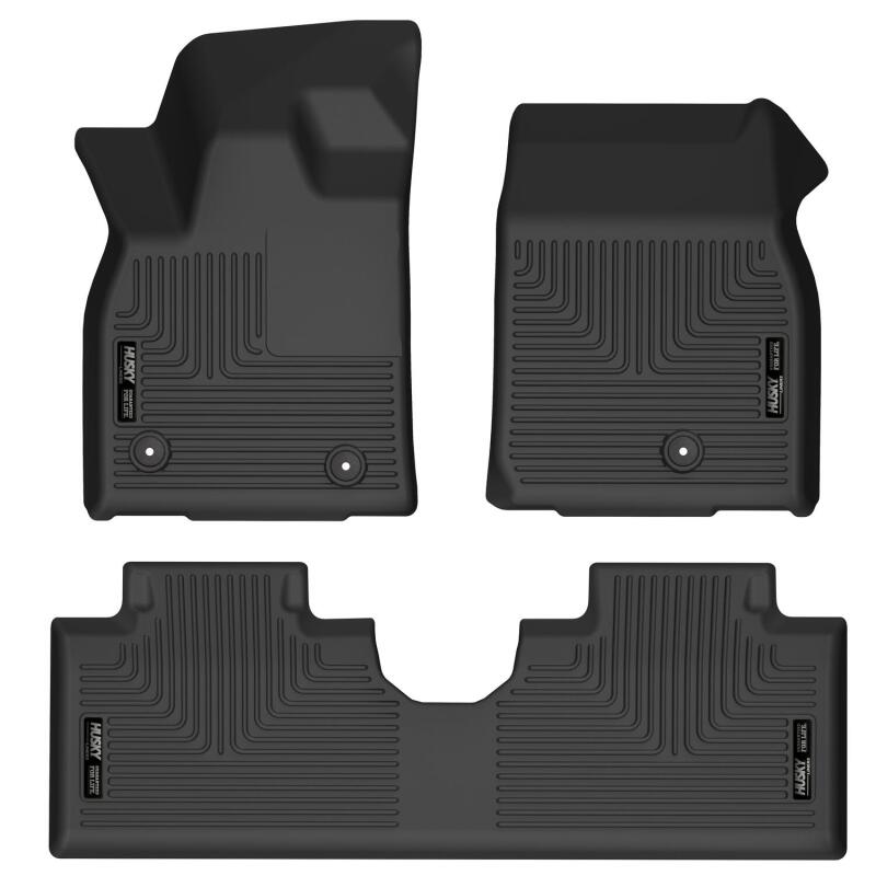 Husky Liners WeatherBeater Floor Liners - Ford & Lincoln - 2021 Ford Mustang Mach-E Weatherbeater Front & 2nd Seat Floor Liners - Black (part 95071)