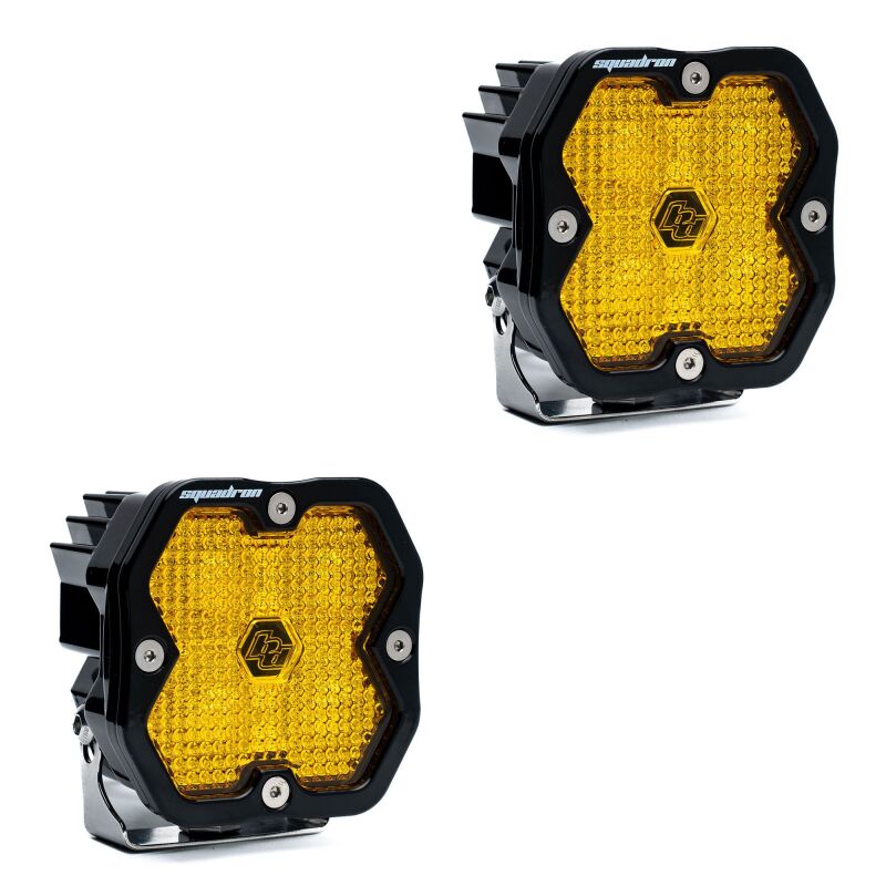 Baja Designs Squadron Sport LED Light Pods - Squadron 2.0 Sport LED Work/Scene (Pair) - Baja Amber (part 5578162)