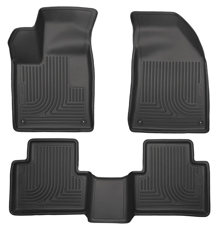 Husky Liners WeatherBeater Floor Liners - Jeep, Dodge, Ram & Chrysler - 15 Chrysler 200 Weatherbeater Black Front and Second Seat Floor Liners (part 99071)