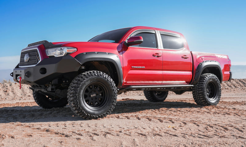 AVS Ventvisor In-Channel Front & Rear Window Deflectors 4pc for 2016-2018 Toyota Tacoma Double Cab - Smoke - view 5