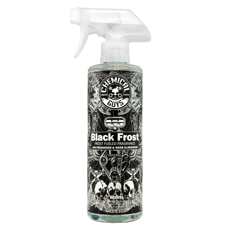 Chemical Guys Black Frost Air Freshener & Odor Eliminator - 16oz (Case of 6) - AIR_224_16