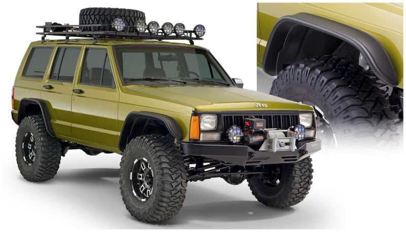 Bushwacker Flat Style Flares 4pc | 1984-2001 Jeep Cherokee 2