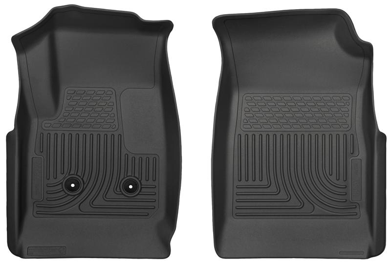 Husky Liners WeatherBeater Floor Liners - Chevy Colorado & GMC Canyon - 15 Colorado Crew Cab/Ext Cab WeatherBeater Black Front Floor Liner (part 18111)