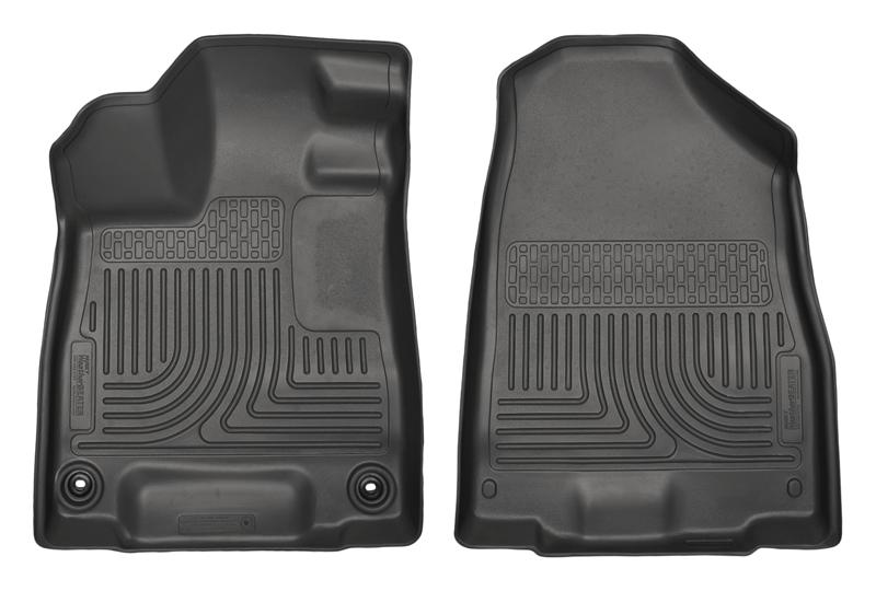 Husky Liners WeatherBeater Floor Liners - Honda & Acura - 2014 Acura MDX All Models Weatherbeater Black Front Floor Liners (part 18401)