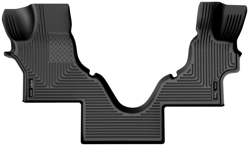 Husky Liners WeatherBeater Floor Liners - Ford Transit & E-Series Vans - 05-23 Ford Econoline WeatherBeater Black Floor Liners (part 18791)