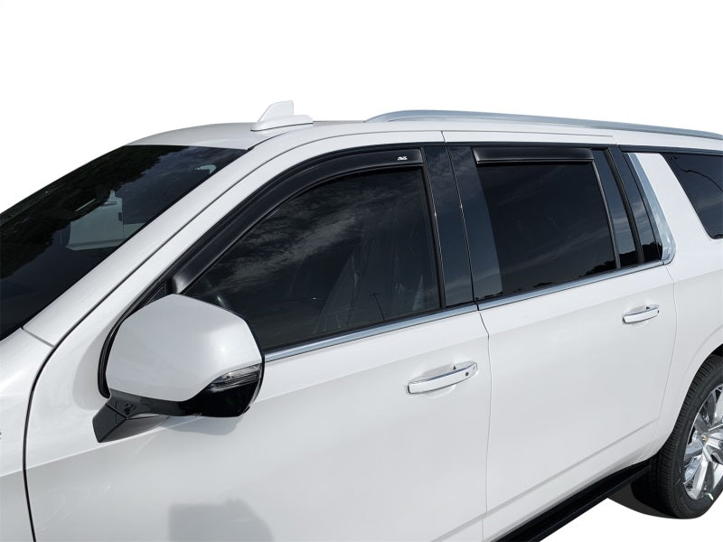 AVS Ventvisor In-Channel Window Deflectors 4pc for 2021 GM Tahoe/Yukon/Escalade - Smoke - view 4
