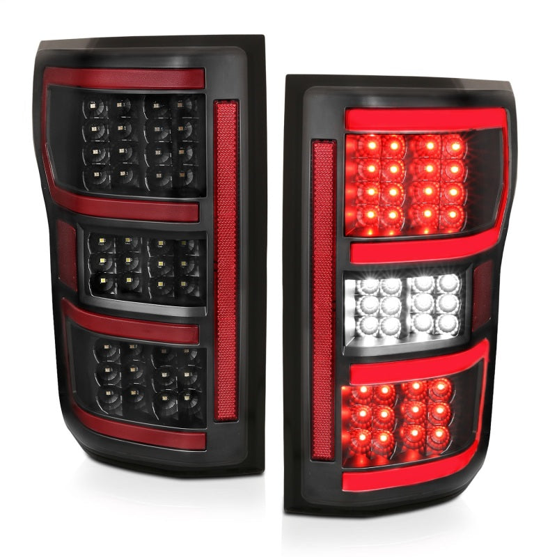 ANZO Full LED Light Bar Tail Lights, Black - 2018-2020 Ford F-150 - ANZO part 321338 view 8