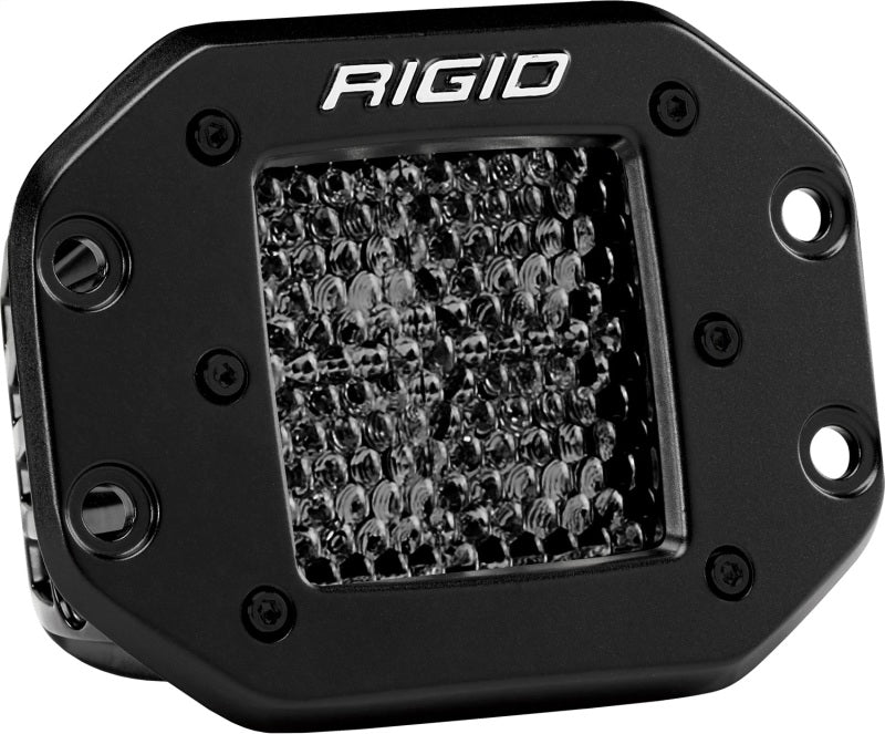 Rigid Industries D-Series PRO Midnight - Diffused - Flush Mount (Pair) (part 212513BLK)