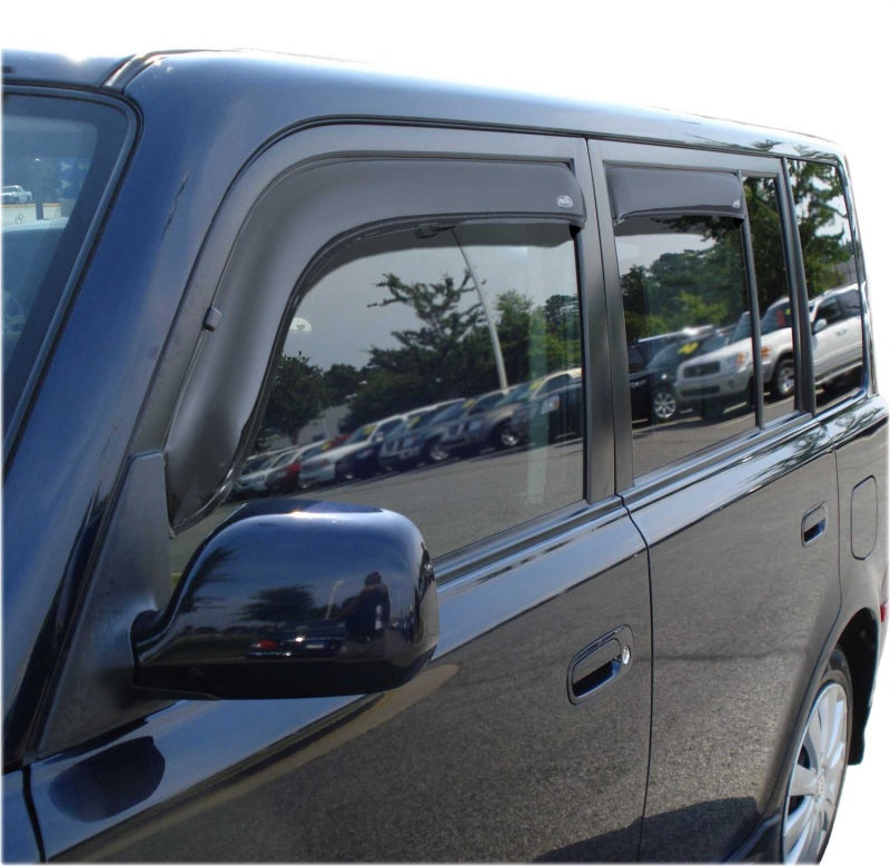 AVS Ventvisor In-Channel Front & Rear Window Deflectors 4pc for 2004-2006 Scion XB - Smoke - view 4