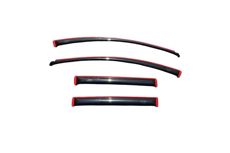 AVS Ventvisor In-Channel Front & Rear Window Deflectors 4pc for 2007-2014 Ford Edge - Smoke