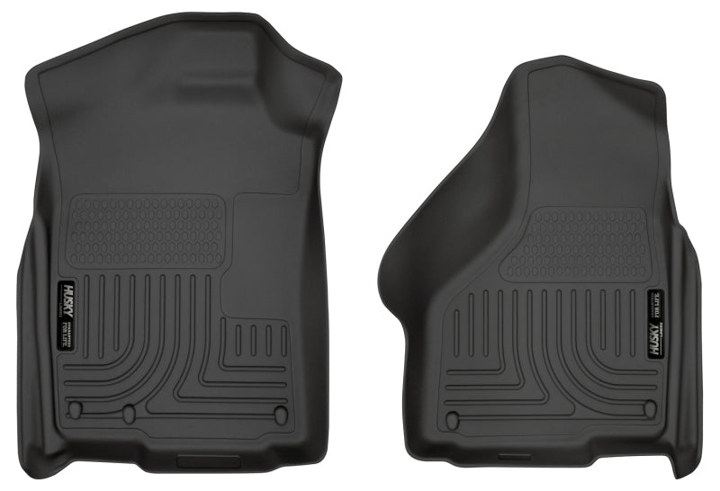 Husky Liners WeatherBeater Floor Liners - 03-12 Dodge Ram 1500/2500/3500 Series Regular/Quad Cab WeatherBeater Black Floor Liners