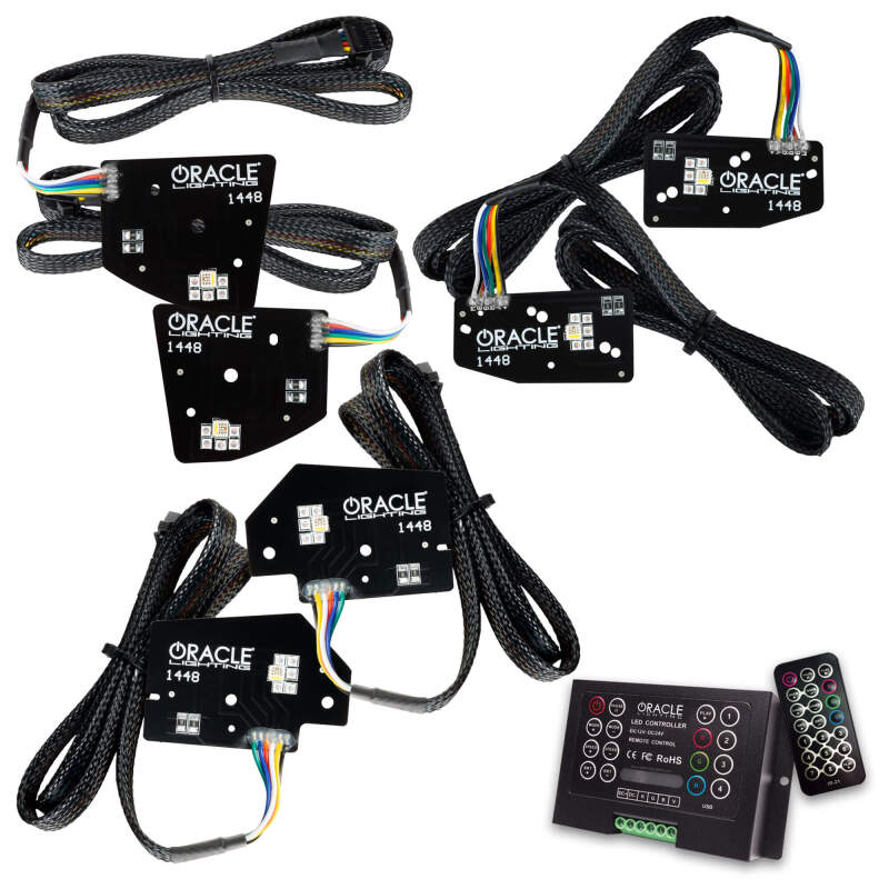 ORACLE Lighting 19-21 RAM 1500 Projector LED Headlight DRL Kit - RGBW+A w/ 2.0 Controller - 1448-333