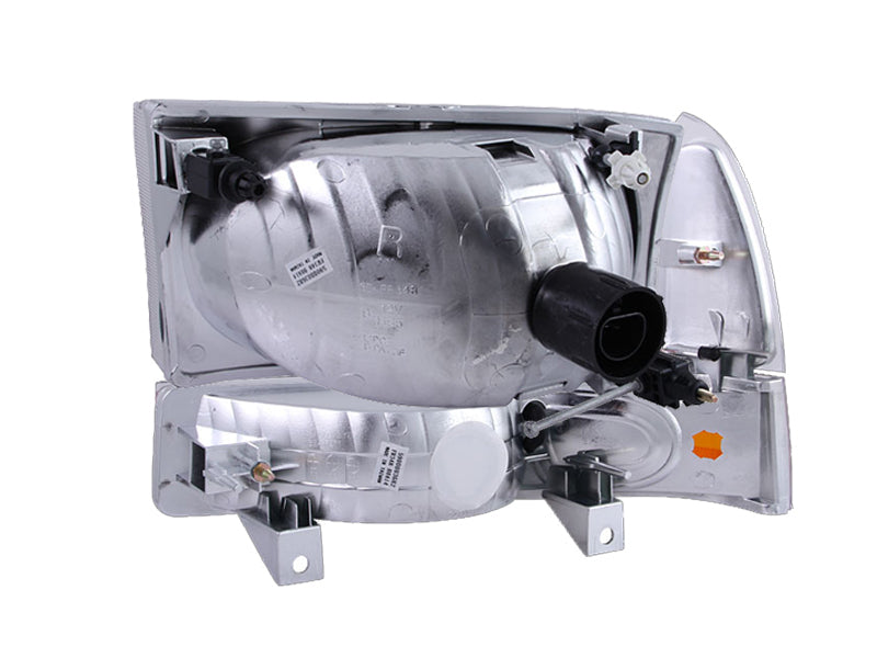 ANZO Crystal Headlights w/ Corner Lights, Black - 2000-2004 Ford Excursion, 1999-2004 Ford F-250/F-350 - ANZO part 111080 view 7