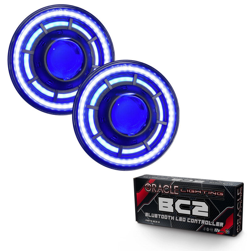 ORACLE Lighting Oculus 7in ColorSHIFT Bi-LED Projector Headlights for Jeep Wrangler JK - 5876-335