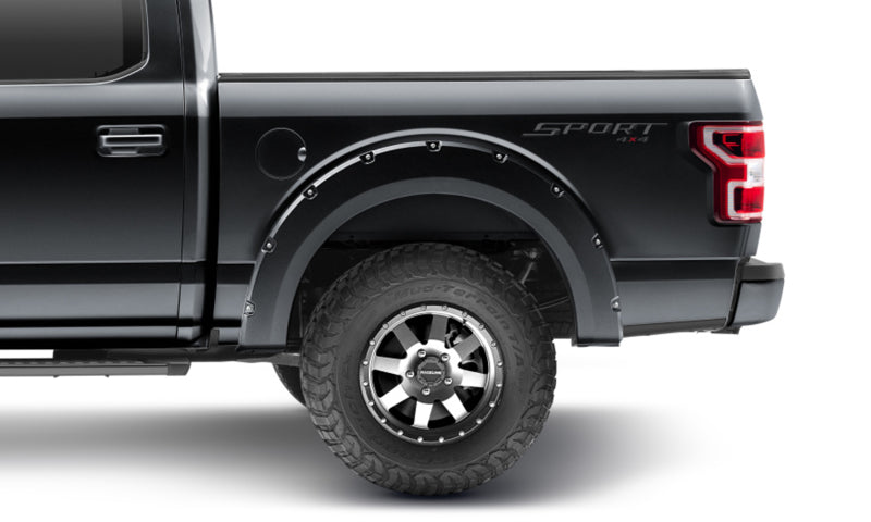 Bushwacker Pocket Style Flares 4 pc for 2018-2019 Ford F-150 - Shadow Black - view 5