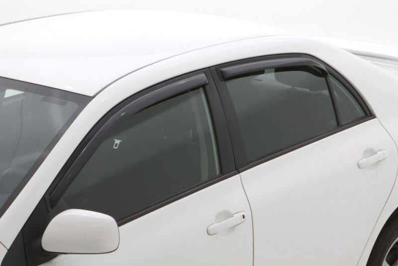 AVS Ventvisor In-Channel Front & Rear Window Deflectors 4pc for 2009-2013 Toyota Corolla - Smoke