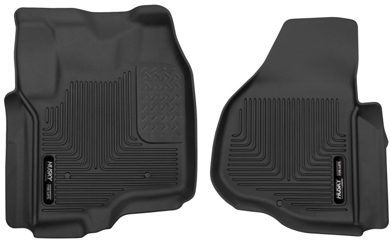 Husky Liners X-act Contour Floor Liners - 12-13 F-250/F-350/F-450 Super Duty X-Act Contour Black Front Floor Liners