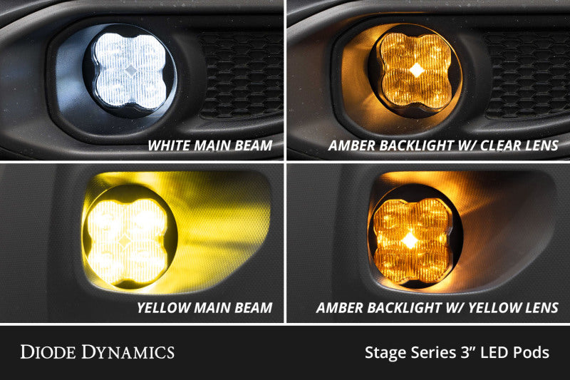 Diode Dynamics SS3 Pro Type B Kit ABL - Yellow SAE Fog - DD7000 - view 4