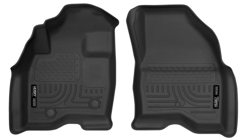 Husky Liners WeatherBeater Floor Liners - Ford Explorer & Lincoln Aviator - 15-17 Ford Explorer WeatherBeater Black Front Floor Liners (part 13761)
