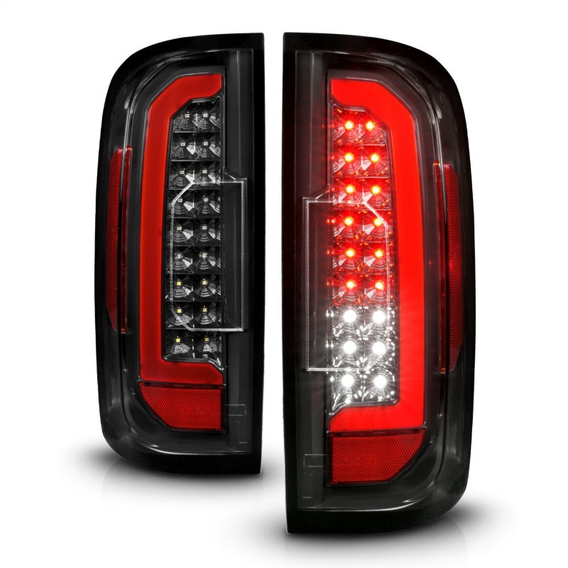 ANZO LED Light Bar Tail Lights, Black Housing, Clear Lens - 2015-2022 GMC Canyon - ANZO part 311434 view 7