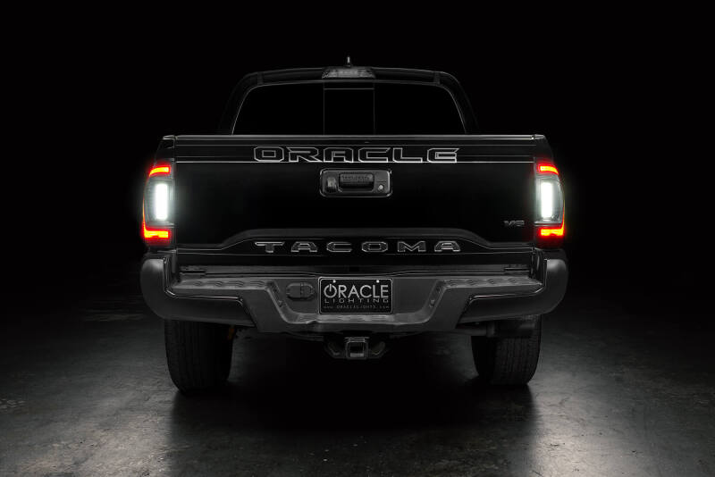 ORACLE Lighting 16-23 Gen 3 Toyota Tacoma Black Series Flush Style LED Tail Lights - 5911-504-T - view 5