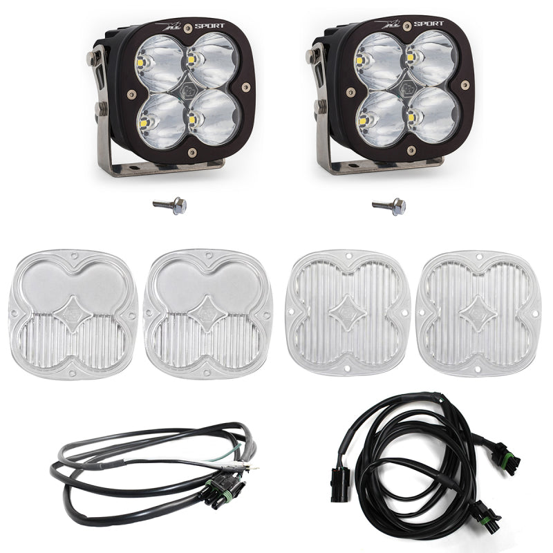 Baja Designs LED Light Kits - Ford Bronco - 2021+ Ford Bronco A Piller Light Kit XL Sport Spot w/Upfitter (part 447753UP)