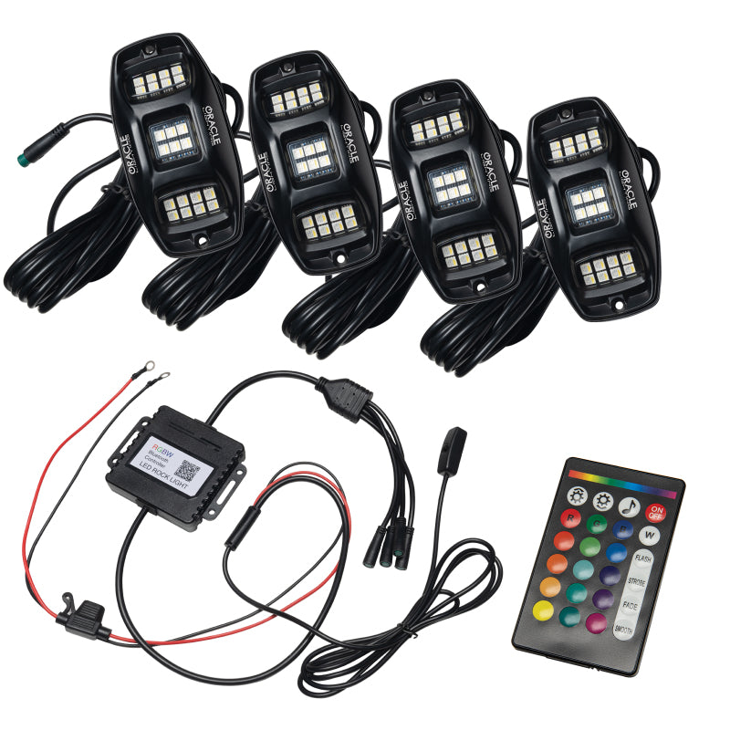 ORACLE Lighting Underbody RGB+W Wheel Well Rock Light Kit - 4 PCS - ColorSHIFT - 5895-339