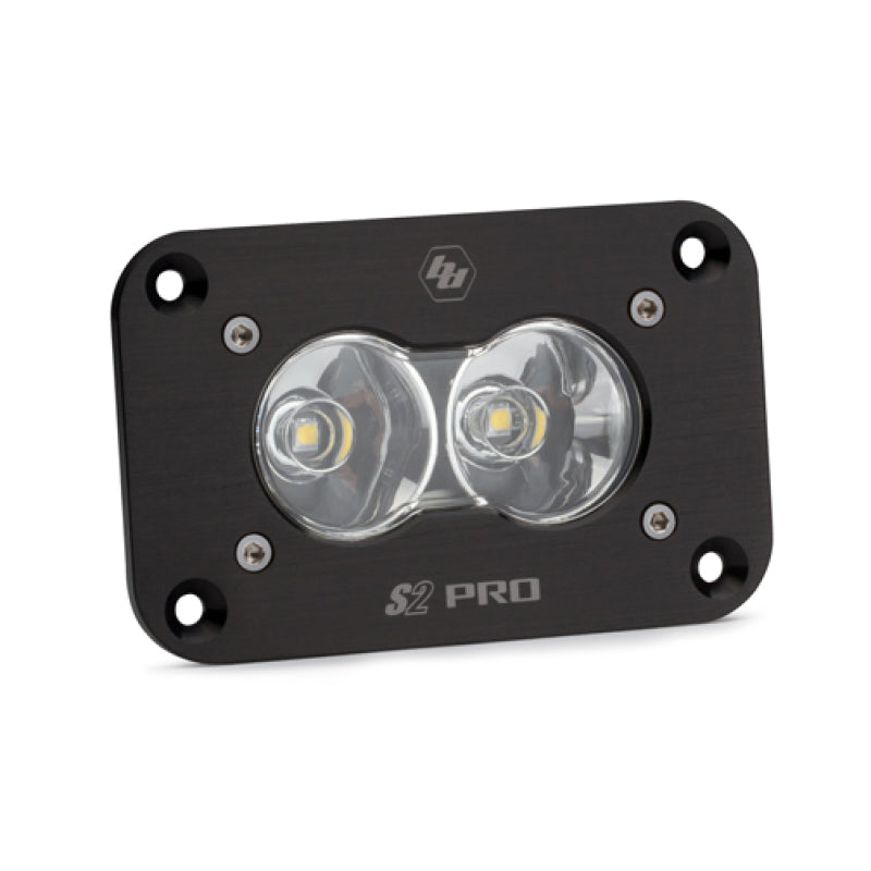 Baja Designs S2 Pro LED Light Pods - S2 Pro Work/Scene Pattern Flush Mount LED Work Light - Clear (part 481006)