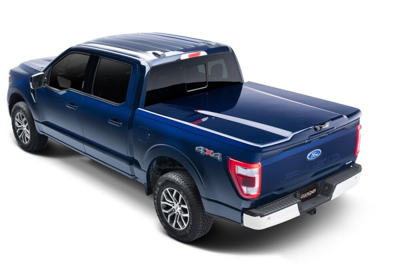 UnderCover 5.5ft Elite LX Bed Cover for 2021 Ford F-150 Crew Cab - Star White Tricoat - view 2