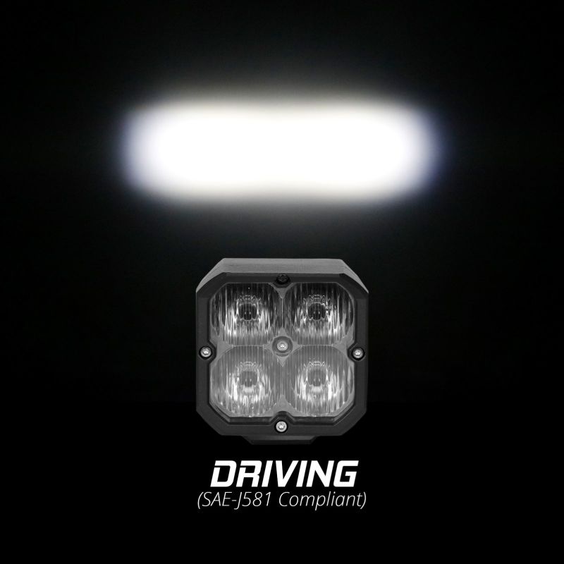 XKGLOW Flush Mount XKchrome 20w LED Cube Light w/ RGB Accent Light