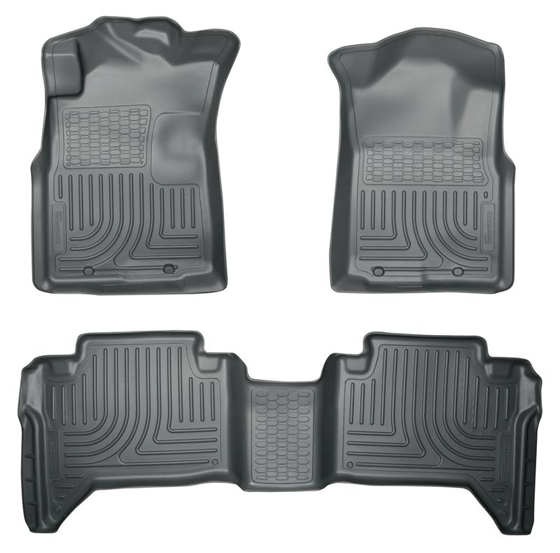 Husky Liners WeatherBeater Floor Liners - Toyota Tacoma - 05-13 Toyota Tacoma WeatherBeater Combo Grey Floor Liners (part 98952)
