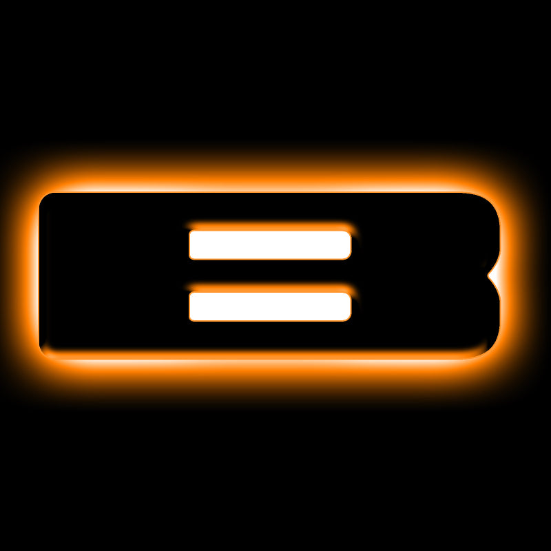 ORACLE Lighting Universal Illuminated LED Letter Badges - Matte Black Surface Finish