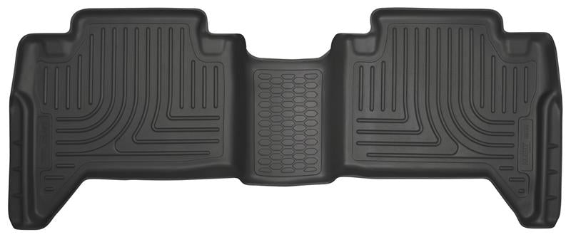 Husky Liners WeatherBeater Floor Liners - Toyota Tacoma - 2016 Toyota Tacoma Crew Cab WeatherBeater 2nd Row Black Floor Liners (part 14951)