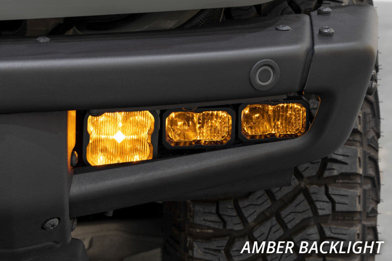 Diode Dynamics 2021 Ford Bronco Stage Series Fog Pocket Kit - Yellow Pro - DD7181 - view 5